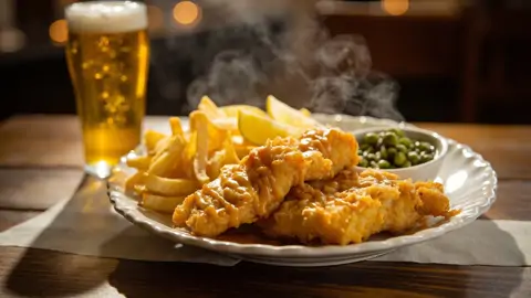 Fish and Chips clásico británico
