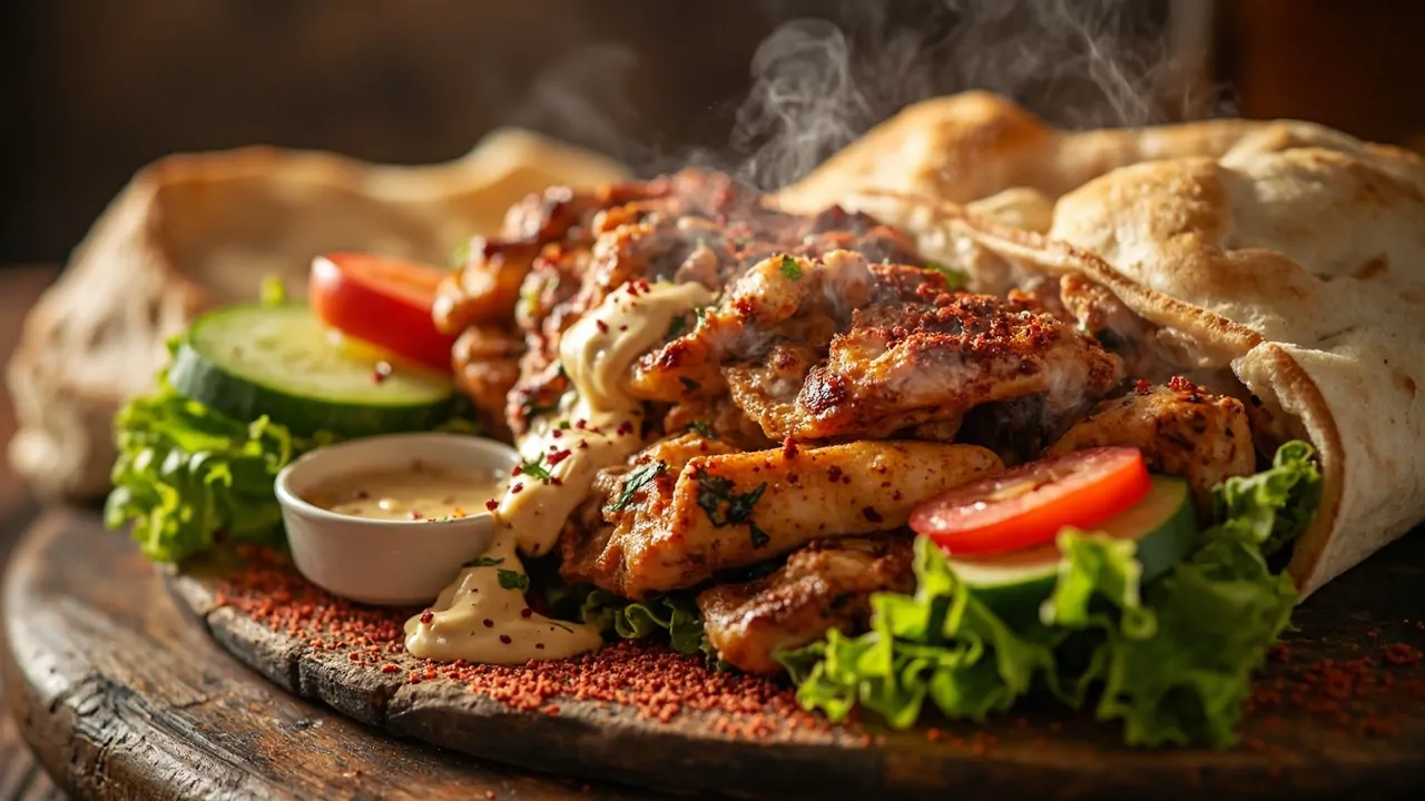 Shawarma de Pollo Libanés