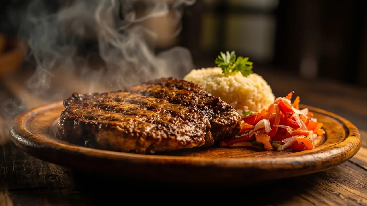 Nyama Choma con Kachumbari y Ugali