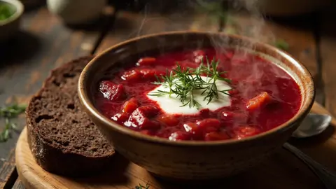 Borscht ucraniano casero