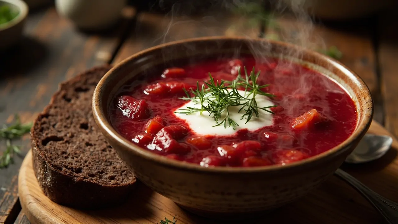 Borscht ucraniano casero
