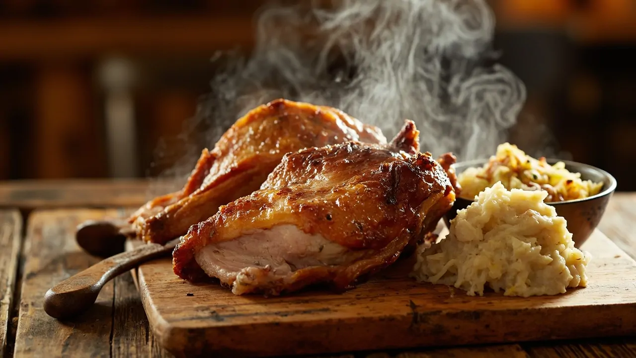 Schweinshaxe Asada al Estilo Bávaro