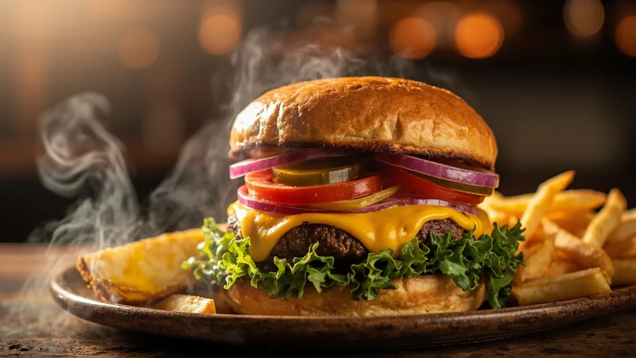 Cheeseburger Clásico Americano