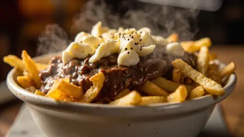Poutine Tradicional Quebequesa
