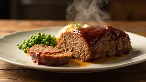 Classic American Meatloaf with Ketchup Glaze