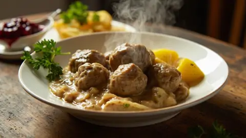 Köttbullar - Albóndigas Suecas Tradicionales