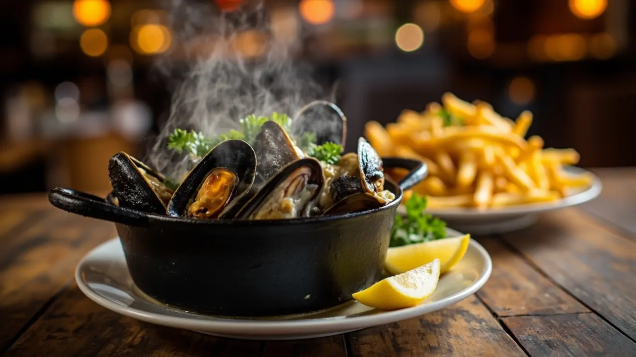 Moules-Frites Belgas (Mejillones con Patatas Fritas)