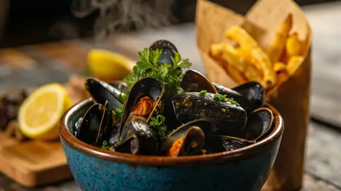 Moules-Frites (Mejillones con Papas Fritas)