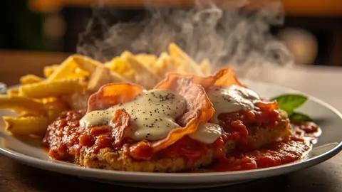 Milanesa a la Napolitana con Papas Fritas