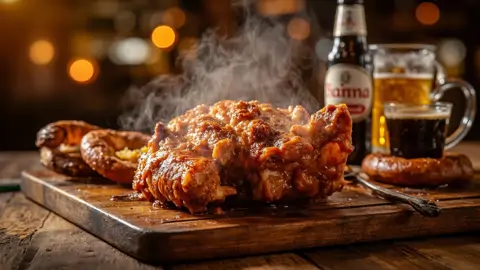 Schweinshaxe Asada al Estilo Bávaro