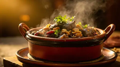 Tagine de Cordero con Ciruelas y Almendras