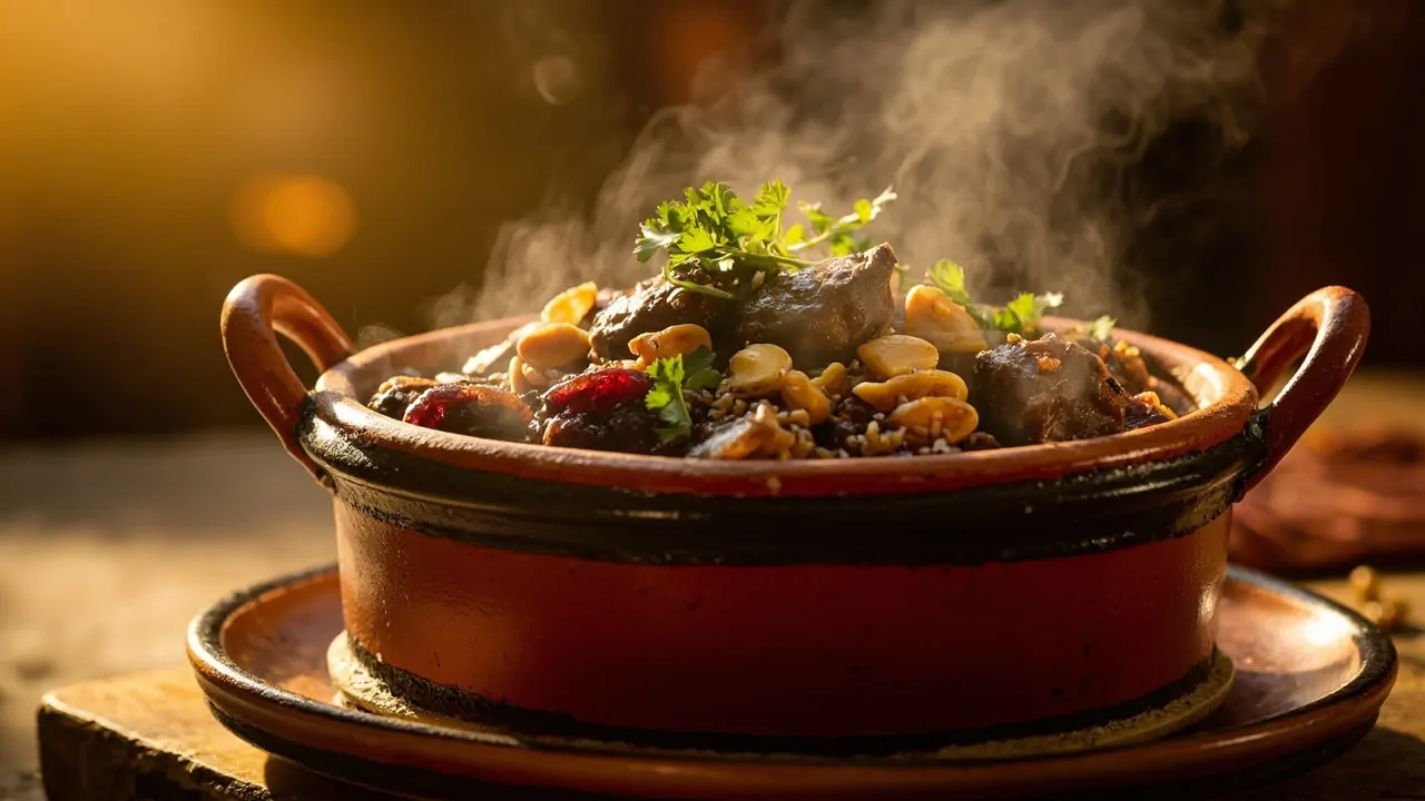 Tagine de Cordero con Ciruelas y Almendras