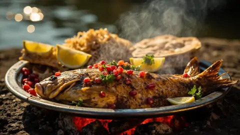 Masgouf (Carpa grillada con tamarindo y especias)