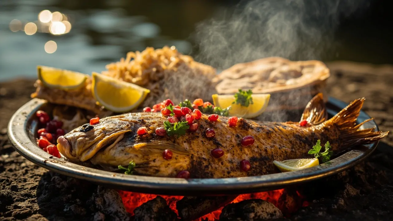 Masgouf (Carpa grillada con tamarindo y especias)