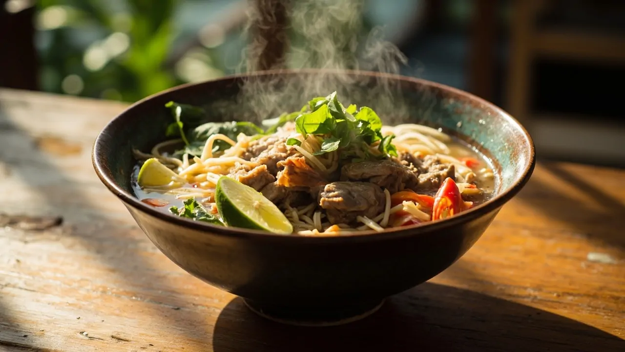 Pho Bo (Sopa de Fideos con Res Vietnamita)