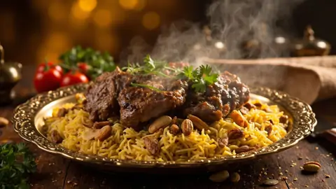 Quzi Iraquí (Cordero Asado con Arroz Especiado)
