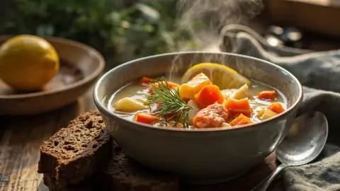 Lohikeitto - Sopa Cremosa de Salmón Finlandesa