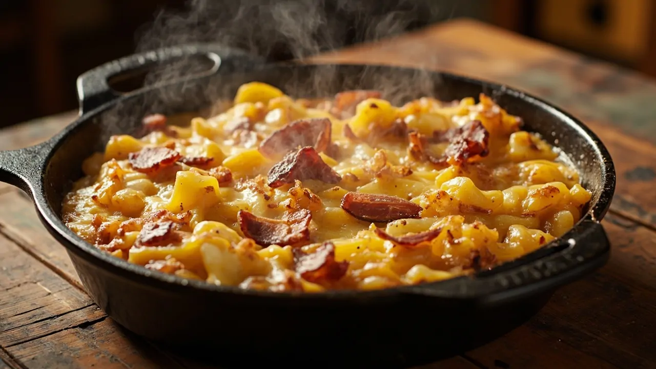 Älplermagronen (Macarrones Alpinos Suizos)