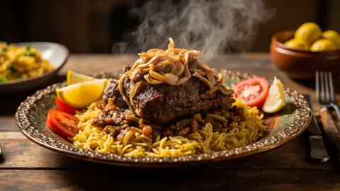 Quzi Iraquí (Cordero Asado con Arroz Especiado)