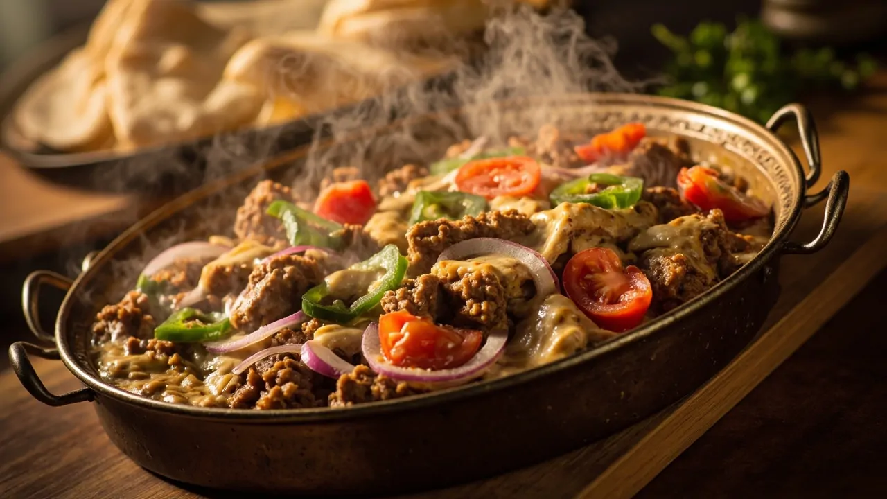 Kafta bil Sanieh con Salsa de Tahini