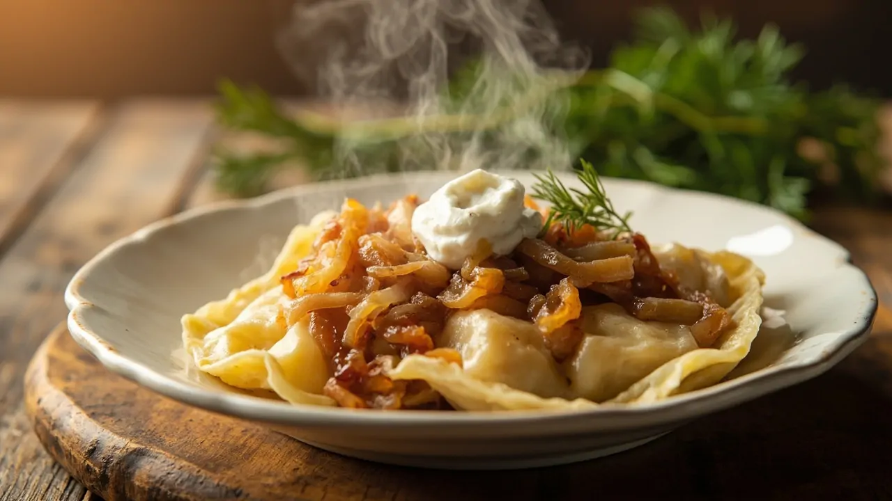 Pierogi Ruskie (Empanadas Polacas de Papa y Queso)