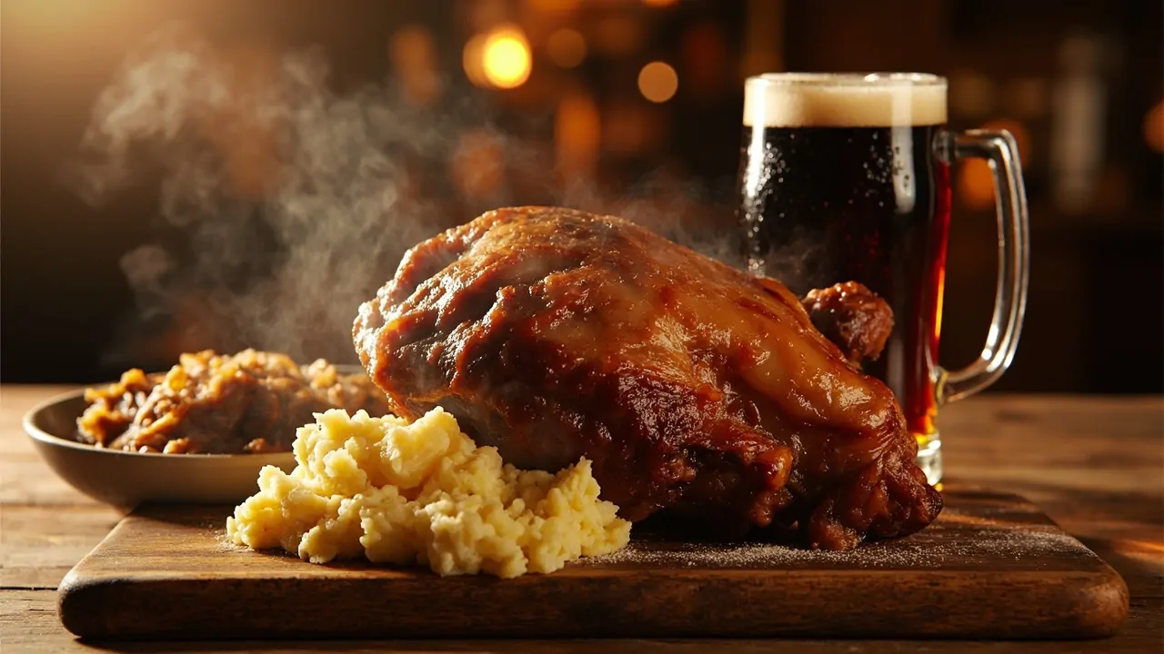 Schweinshaxe (Codillo de cerdo a la cerveza)