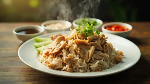 Arroz con Pollo Hainés (Hainanese Chicken Rice)