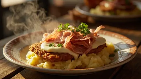 Milanesa Napolitana con Puré de Papas
