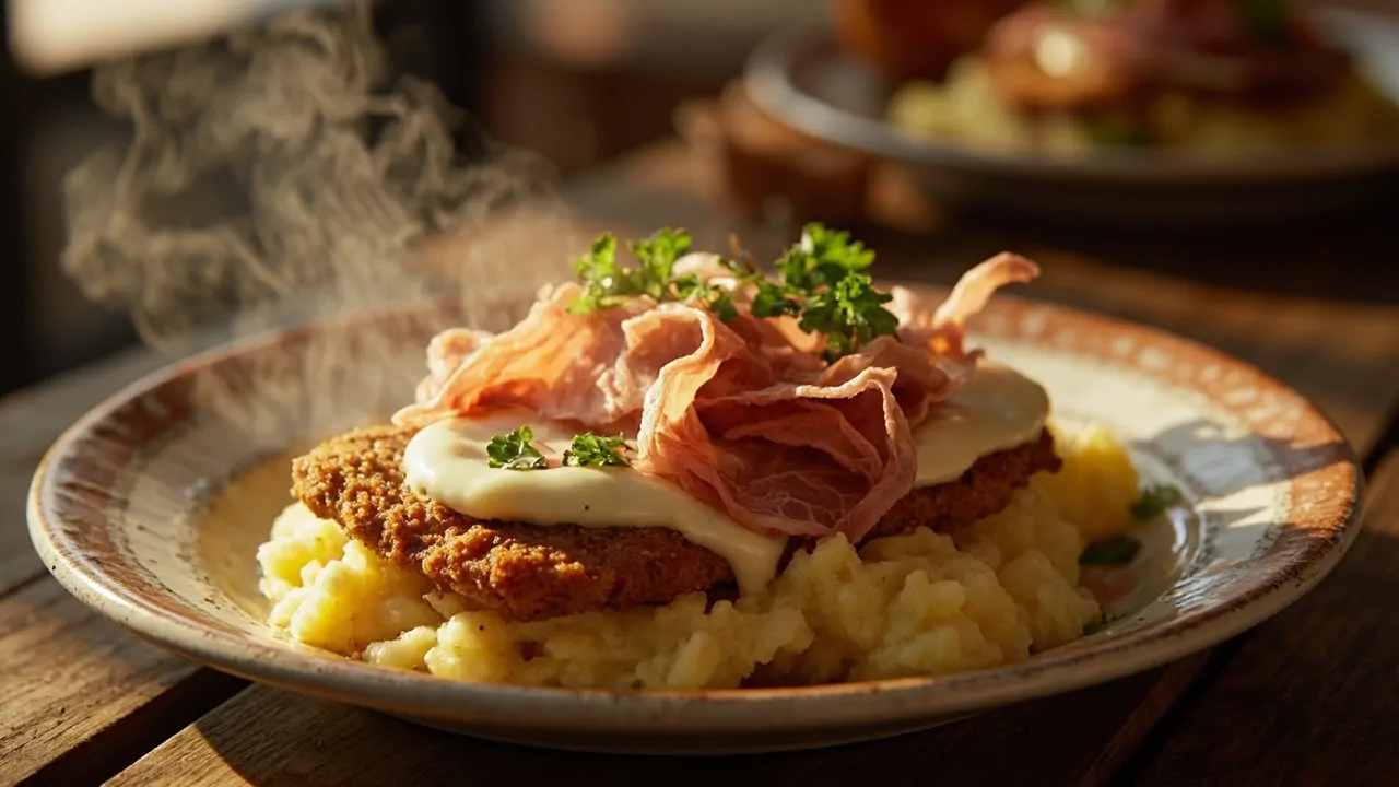 Milanesa Napolitana con Puré de Papas
