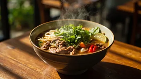 Phở Bò - Sopa de Fideos con Res Vietnamita