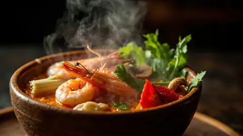 Tom Yum Goong - Sopa Tailandesa de Camarón Picante