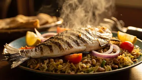 Masgouf (Pescado Carpio a la Brasa Iraquí)