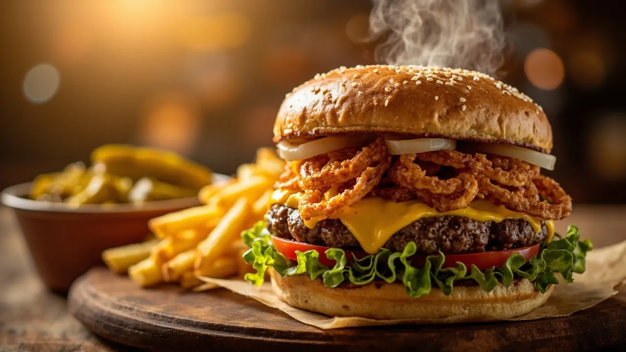 Hamburguesa Clásica Americana con Queso