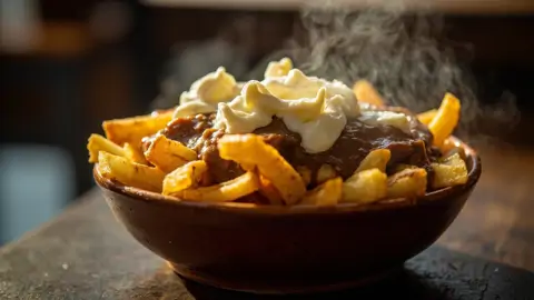 Poutine Clásica Canadiense