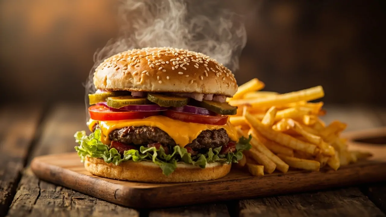 Cheeseburger Clásico Americano