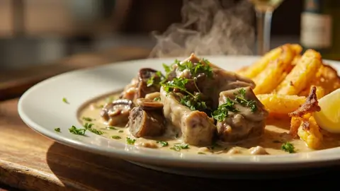 Zürcher Geschnetzeltes (Ternera de Zúrich en Salsa de Crema)