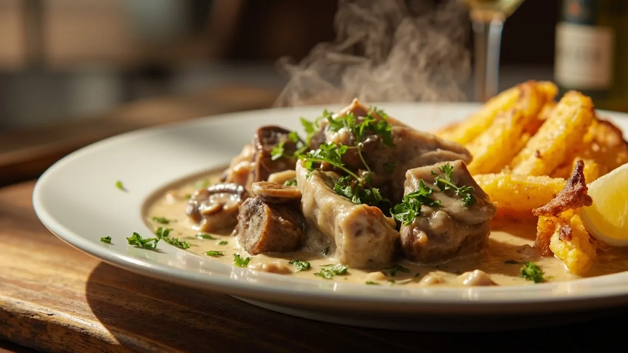 Zürcher Geschnetzeltes (Ternera de Zúrich en Salsa de Crema)