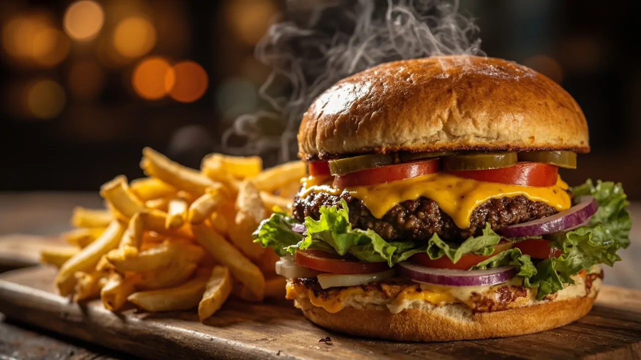 Cheeseburger Clásico Americano