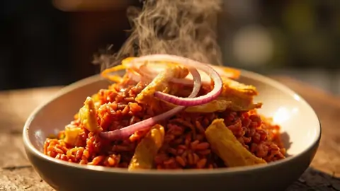 Jollof Rice (Arroz Jollof Nigeriano)