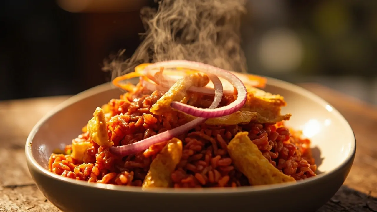 Jollof Rice (Arroz Jollof Nigeriano)