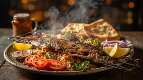 Masgouf (carpa asada a la brasa iraquí)