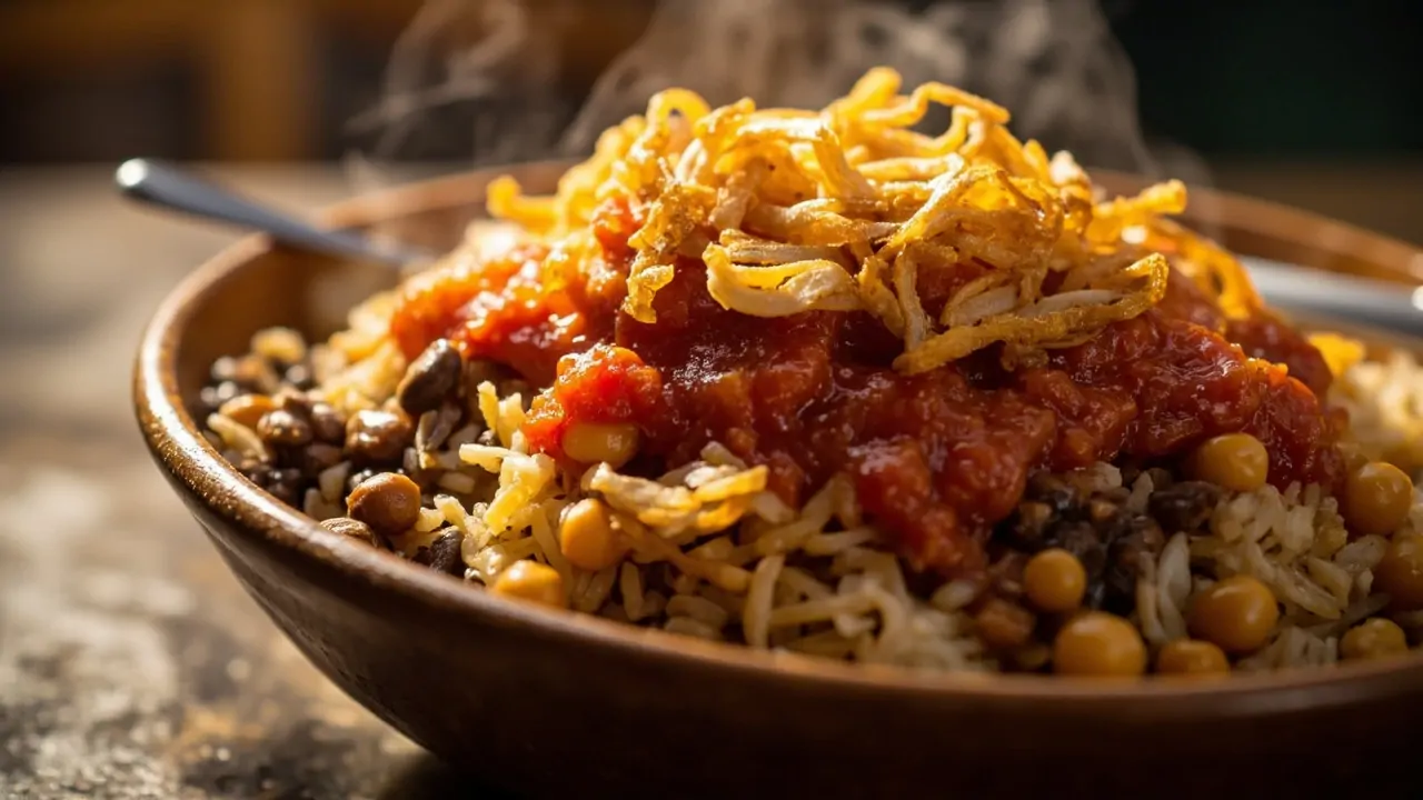 Koshari Egipcio Casero