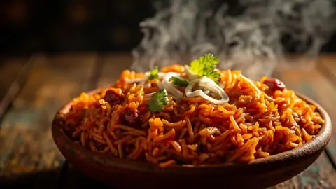 Jollof Rice Nigeriano (Arroz con Salsa de Tomate y Especias)