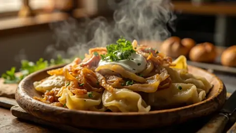 Pierogi Ruskie (Empanadas Polacas de Patata y Queso)