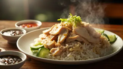 Pollo Hainanese (Hainanese Chicken Rice)