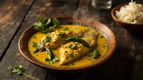 Shorshe Ilish (Hilsa en salsa de mostaza)