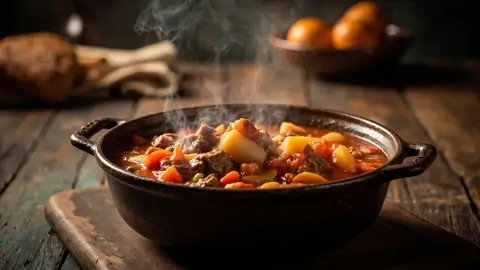 Goulash húngaro tradicional (Gulyás)