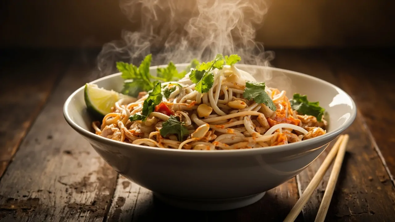 Pad Thai clásico de pollo