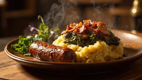 Stamppot Boerenkool con Rookworst