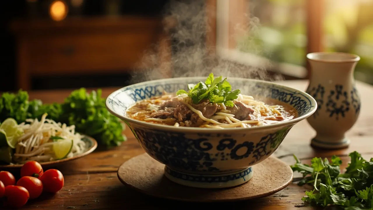 Phở Bò (Sopa de res con fideos de arroz)